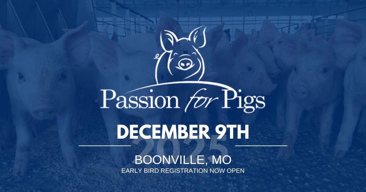 Pork Industry Leaders to Gather in Missouri for the 2025 Passion for Pigs Seminar