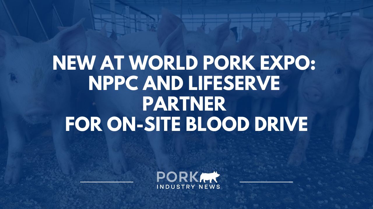New at World Pork Expo: NPPC and LifeServe Partner for On-Site Blood Drive | Pork Industry News
